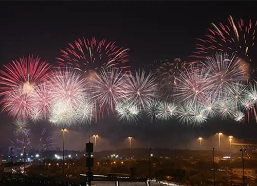 申扎县焰火晚会